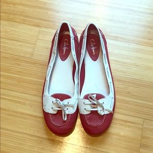 Red Cole Haan Nike Air Flats